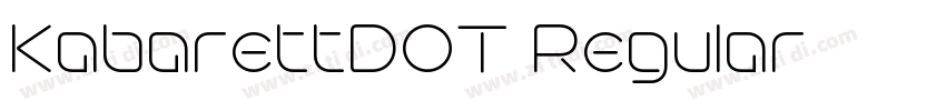KabarettDOT Regular字体转换